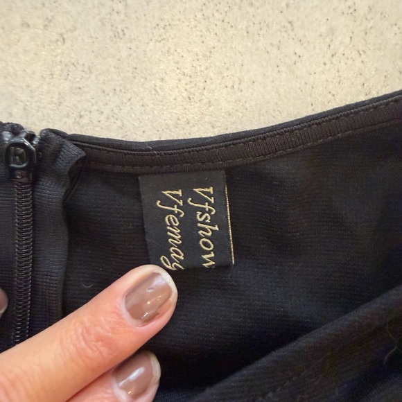 Elegant Patchwork Pockets Pleated Dress - Picture 7 of 10